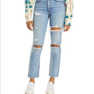 GRLFRND Karolina Distressed Straight Jean